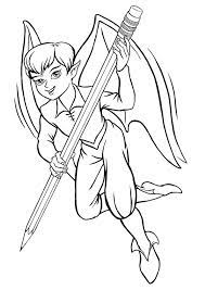 coloriage elfe crayon bonnes pages de printemps