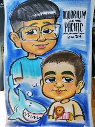 Aquarium of The Pacific Caricature