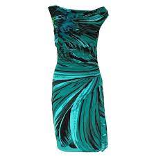Favorite add to vintage 60s mod floral polka dot scooter dress pleated aqua green white m clovasvintage. Roberto Cavalli Aqua Green Dress 42 For Sale At 1stdibs