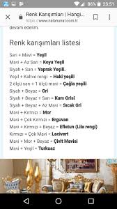 Yeşil rengi hangi renk karışımı ile olur? T C Olcay Adli Kullanicinin Renk Panosundaki Pin Renkler Akrilik Boyama Ogreticiler Yeni Baslayanlar Resim