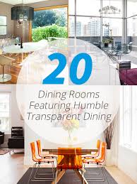 To tie everything together, display a few palm leaves in a vase on the credenza, and bring in color with the rug and curtains. 20 Dining Rooms Featuring Humble Transparent Dining Chairs Home Design Lover
