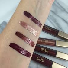 Fall Inspired Swatches Milani Metallic Lip Cremes Beauty Products Are My Cardio Makeup Swatches Beauty Makeup Metallic Lips