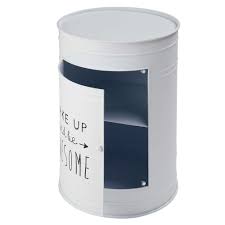 Chevet 1 Porte En Metal Blanc Maisons Du Monde Porte Metal Deco Maison Chevet