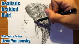 Drawing hair as important part of the portrait illustration. How To Draw Realistic Braids Liron Yanconsky