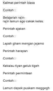 Menyatakan perintah / meminta sesuatu contoh : Contoh Kalimat Perintah Adalah Brainly