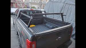 Here is a roof rack i build from a ladder and some roof rails i didn't use. Diy Truck Bed Rack Using Unistrut Youtube