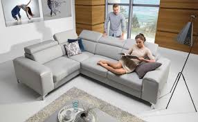 Modern und mit vielen funktionen. Ecksofa Sofa Stella L Mit Schlaffunktion Hellgrau Ottomane Links Kaufen Bei Sylwia Lesniewska Fun Mobel