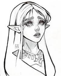 Image Result For Zelda Elf Hair Draw Art Drawings Sketches Character Art