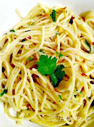 Spaghetti Aglio Olio E Peperoncino Recipe Stuffed Peppers Recipes Cooking Recipes