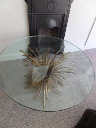 54 diameter x 16.75 high. Antique French Wheatsheaf Gilded And Glass French Coffee Table 423880 Sellingantiques Co Uk