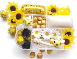 Bee Sensory Kit Playdough Sensory Kit Play Dough Kit Etsy In 2020 Playdough Kits Playdough Activities Playdough