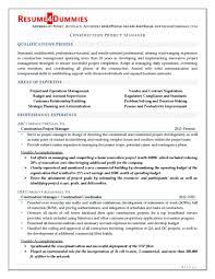 Examples of top project management skills and keywords to put on your resume have been integrated into the phrases below. Construction Project Manager Resume Resume4dummies