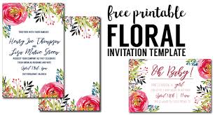 Easily print your invitations on your favorite paper or cardstock, seal them in. Floral Invitation Template Free Printable Paper Trail Design