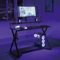 4.6 out of 5 stars. Gaming Desk With Led Lights Wayfair