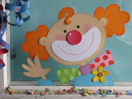 Fensterbild Clown Karneval Deko Basteln Fasching Basteln Mit Kindern Clown Basteln