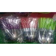 Berat barang 1,000 gram, harga 48,000 minimal order 6 set. Jual Sendok Set Polkadot Lusinan Terbaru Juni 2021 Blibli