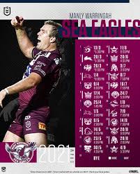 National rugby league team colors. Nrl 2021 Manly Warringah Sea Eagles 2021 Draw Snapshot Nrl