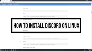 How To Install Discord On Linux Youtube