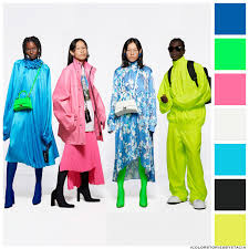 Balenciaga Resort 2021 Neon Color Story Color Trends Fashion Fashion Trend Pattern Neon Fashion