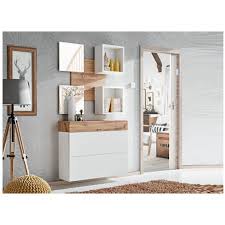 75 99 84 99 armoire à chaussures gris 50 x 28 x 58 cm. Meuble Chaussures 1 Tiroir Et 2 Rabats Blanc Et Bois Wotan Cbc Meubles