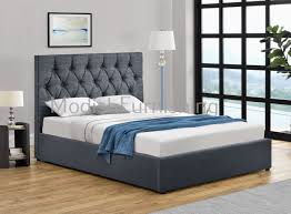 Buy top selling products like org™ garment storage bag (set of 2) and simplify linen collapsible storage cube. Dany Linen Bed In Dark Grey With Gas Lift Ottoman Storage