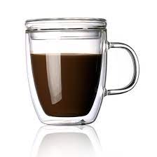 Shop for 16oz glass mug at bed bath & beyond. Glass Coffee Mug With Lid Handle 16 Oz Borosilicate Double Wall Insulated Glass Cup Enjoy A Cup Of Coffee Tea Cappuccino Or Latte Longer At The Perfect Tempera Buy Online In Antigua And