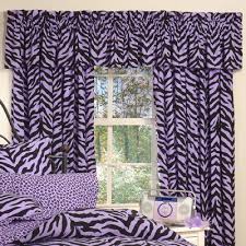 Cover a wood valance with a zebra print wallpaper and use patterned or solid colored draperies. Lavender Zebra Print Curtain Panels 2 Panels Bedding