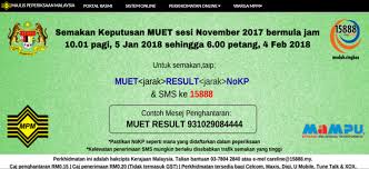 Majlis peperiksaan malaysia persiaran 1 bandar baru selayang 68100 batu caves selangor darul ehsan. Check Your November 2017 Muet Results Now