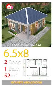 Imagination and budget are the only limiting. House Design Plans 6 5x8 With 2 Bedrooms Hip Roof House Plans 3d 65x8 Bedrooms Small House Design Philippines Small House Design Plans Small House Layout