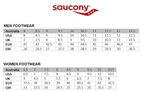 Saucony Jazz Size Chart Us