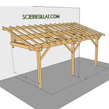 Appenti Sapin Massif Appenti Bois Design Terrasse Couverte Pergola Adossee Bois
