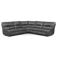 Orlando 5 Piece Power Reclining Sectional With 3 Reclining Seats Reclining Sectional Power Recliners Power Reclining Sectional Sofa