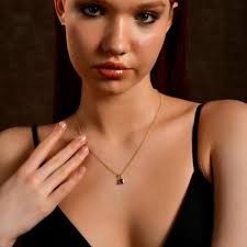 Silver Square Cut Amethyst Necklace in 24K Gold, Princess Cut February  Birthstone Pendant, Custom Purple Gemstone Charm, Jewelry for Women