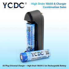 2x 18650 3 7v 3000mah Li Ion Rechargeable Lithium Battery Universal Single Slot Battery Charger For Rechargeable Batteries Universal Charger Lithium Battery