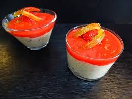 Cuisine En Folie Riz Au Lait Feve Tonka Et Pitacou Kumquat De Corse Coulis De Fraises Riz Au Lait Coulis De Fraise Alimentation