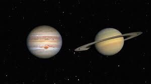 The Christmas Star Jupiter Saturn To Form Double Planet Generally speaking, a conjunction is when two objects appear close to each other in the sky. jupiter saturn to form double planet