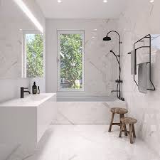 Calacatta bathroom tiles is one of calcite, good for bathroom decorations.it is a rare, exceptional marble.it is come from one quarry in the world. Calacatta Floor Impermo Tegels Natuursteen Parket