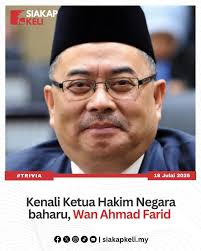 Biodata Wan Ahmad Farid Ketua Hakim Malaysia Terbaru
