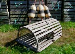 Simply add bait to the pin and send it out there to soak awhile. Downeast Nautical Salvage Lobster Traps