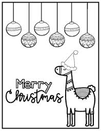 Decorate the christmas trees by clicking and dragging the ornaments and presents. Llama Christmas Coloring Pages By Jamie Crofoot Small Town Teacher