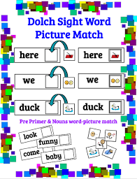 Pre Primer Dolch Sight Words Nouns 94 Picture Word Matching Sped Winter S Wonderful Ideas Special Educati Dolch Sight Words Dolch Words Winter Words