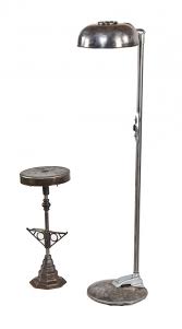 Refinished C 1940 S Vintage American Medical Freestanding Brushed Steel Hospital Examination Floor Lamp With Swivel Shade Or Ref Lamp Period Lighting Lighting