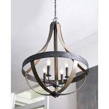 Sea Gull Lighting Davlin 4 Light Stardust Rustic Chandelier Lowes Com Lantern Pendant Lighting Rustic Chandelier Farmhouse Chandelier