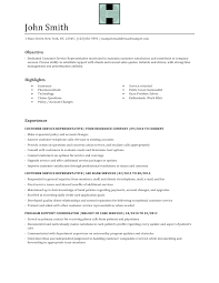 sample customer service resume