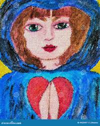 Prayer of love and hope stock illustration. Illustration of hope