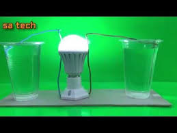 Free Energy Salt Water With Light Bulbs Experiment At Home Youtube Free Energy Water Lighting Bulb