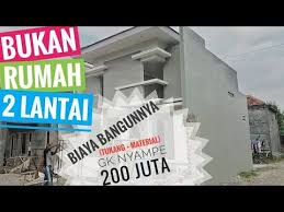 Daftar isi biaya bangun rumah per meter luas 300 m2 biaya renovasi rumah 2 lantai tipe 36 jika diketahui beberapa rincian rumah : Bangun Rumah Biaya 170 Jutaan Tampak Depannya Berkesan Hunian 2 Lantai Youtube Bangunan Membangun Rumah Lantai
