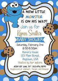 Cookie Monster Baby Shower Invitations Cookie Monster Invitations Baby Shower Monster Baby Showers Monster Baby Shower Invitations Polka Dot Baby Shower