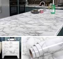 Livelynine Papier de contact large de 90 cm x 5 m pour comptoirs, dessus de  table, papier peint amovible, autocollant pour comptoir de cuisine, papier  ...
