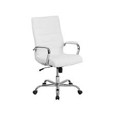 Black And White Desk Chair Flash Furniture Faux Leather Executive Chair Gray And White Go2286hwh Swivel Office Chair White Leather Chair Best Office Chair